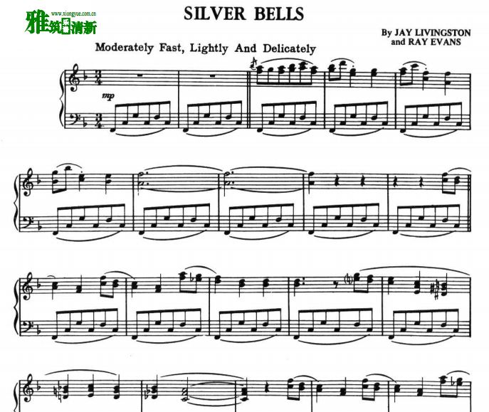 Dave Brubeck 戴夫·布鲁贝克 - SIVER BELLS 钢琴谱