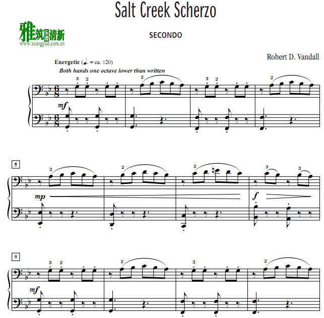 Robert D. Vandall - Salt Creek Scherzo四手联弹谱3