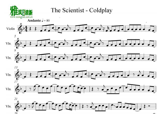 Coldplay - The ScientistС