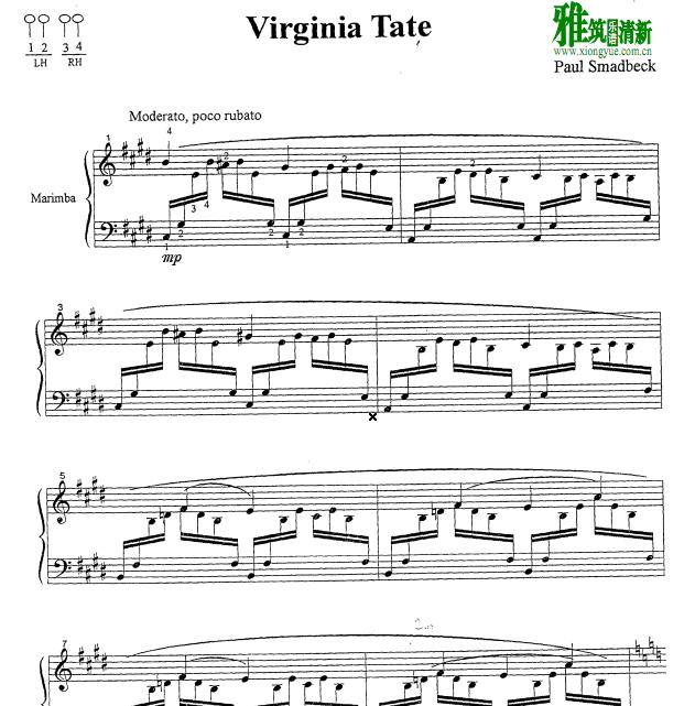 paul smadbeck - virginia tate 马林巴谱