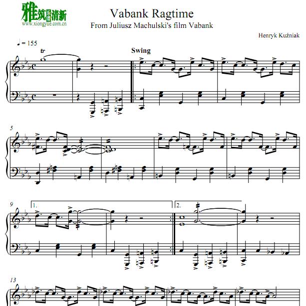 Henryk Kuzniak - VaBank ragtime钢琴谱