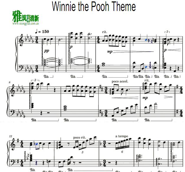 kno piano - Winnie the Pooh Theme钢琴谱