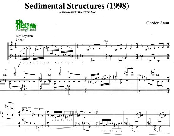 Gordon Stout - Sedimental Structures 马林巴谱