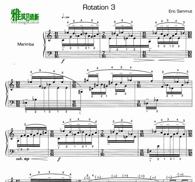 艾瑞克.萨姆 Eric Sammut - Rotation3 旋转3 马林巴谱