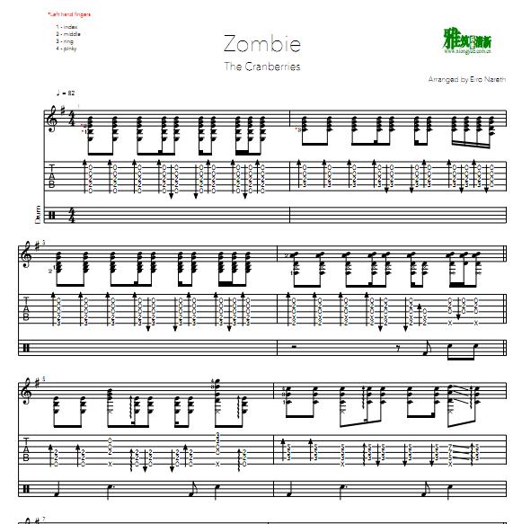 Eiro Nareth - Zombie 2022吉他谱