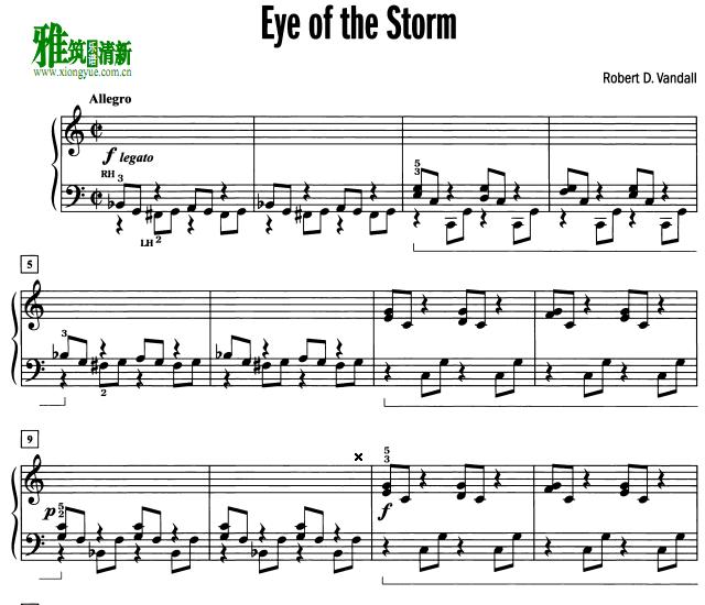 Robert D. Vandall - Eye of the Storm钢琴谱