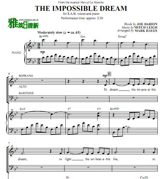 ־,üڭ The Impossible Dream ϳ