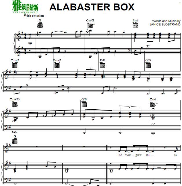 CeCe Winans - Alabaster Box钢琴谱