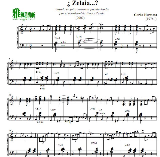 Gorka Hermosa - Zelaia手风琴谱