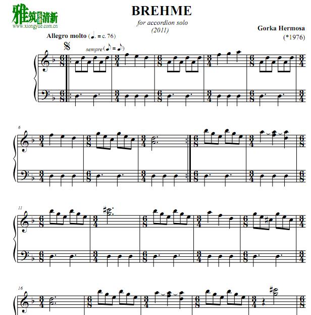 Gorka Hermosa - Brehme手风琴谱
