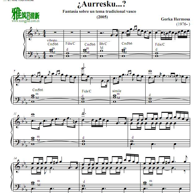 Gorka Hermosa -  Aurresku手风琴谱