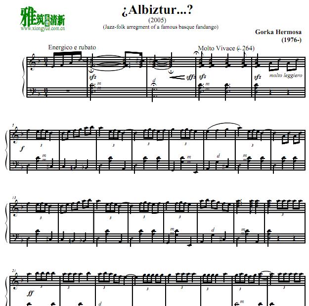 Gorka Hermosa - Albiztur手风琴谱