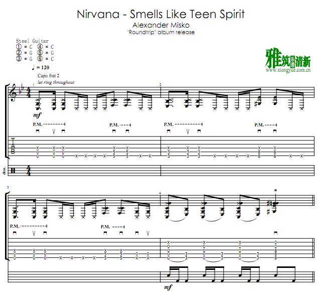 Alexandr Misko - Smells Like Teen Spirit吉他谱