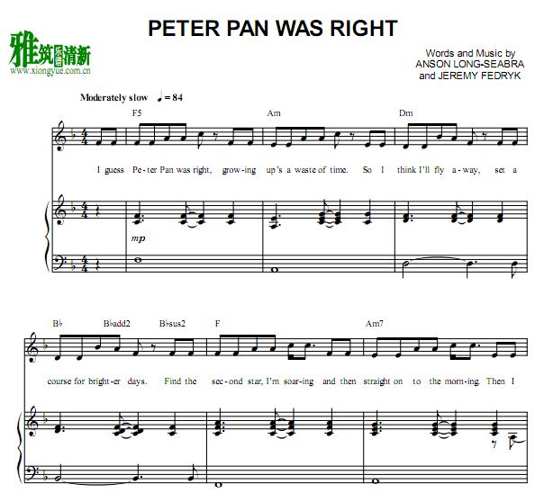Anson Seabra - Peter Pan Was Rightٰ