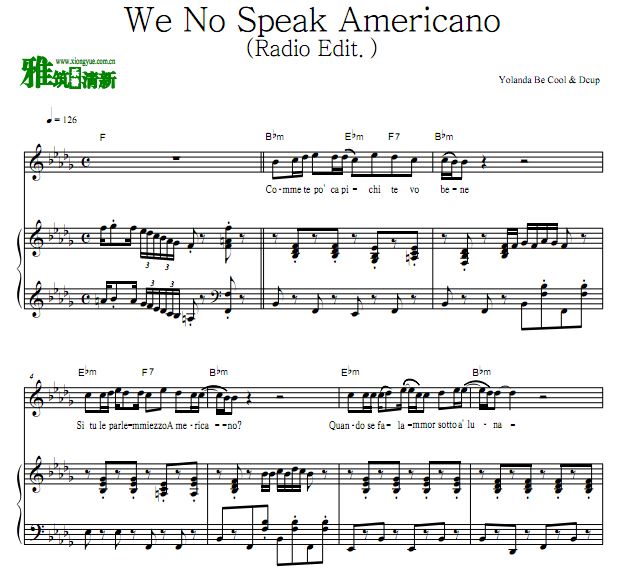 Yolanda Be Cool & Dcup - We No Speak Americano