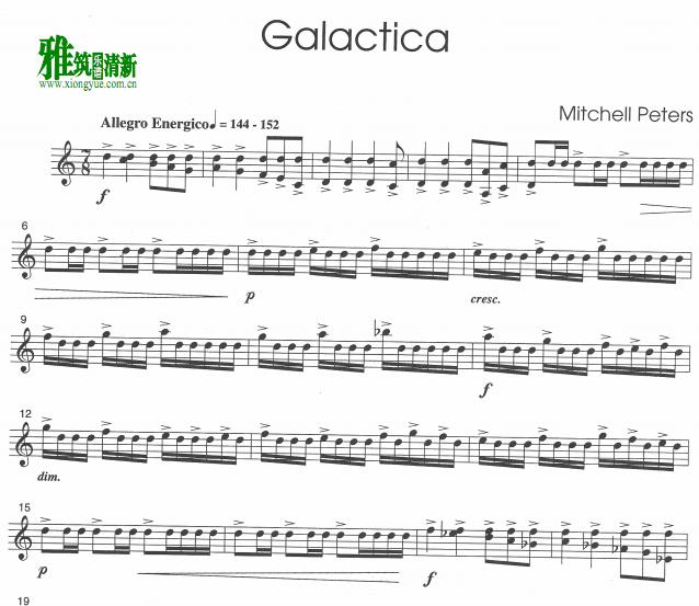 mitchell peters - Galactica-马林巴谱