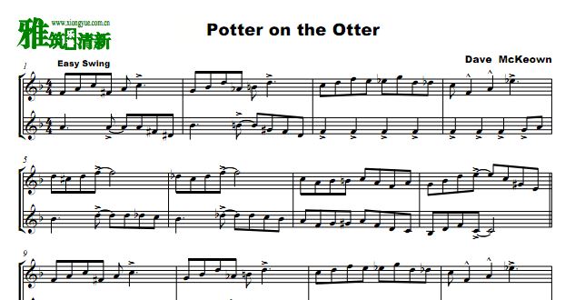 potter on the otter爵士小号二重奏谱