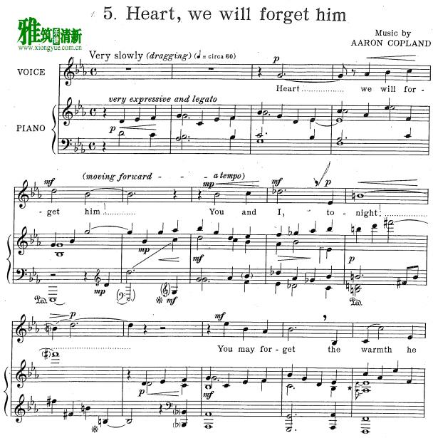 Heart! We will forget钢琴伴奏谱