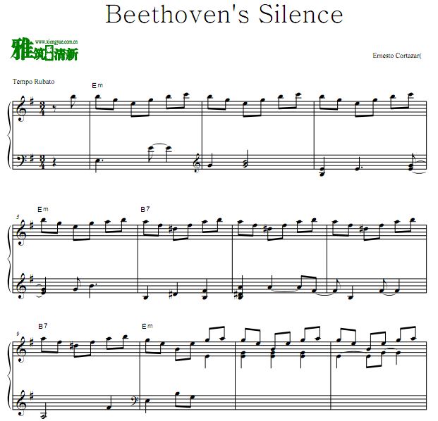 Ernesto Cortazar - Beethoven's Silence  