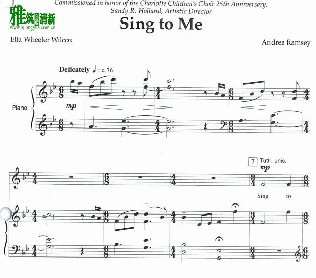 Andrea Ramsey - Sing to Me 二声部合唱钢琴伴奏谱3