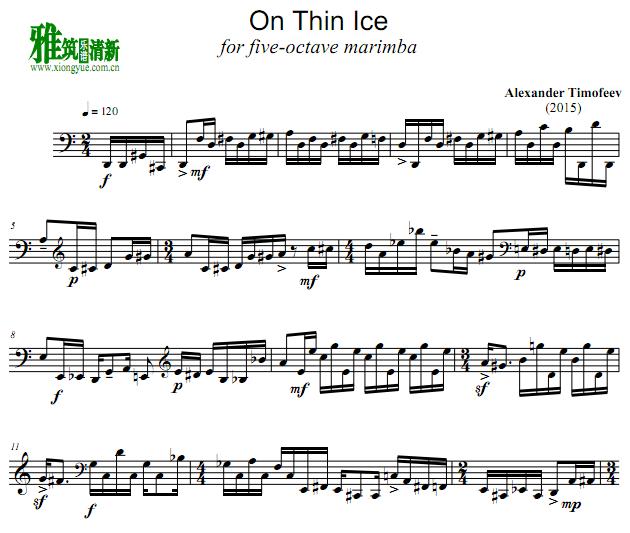 Alexander Timofeev - On Thin Ice 马林巴谱