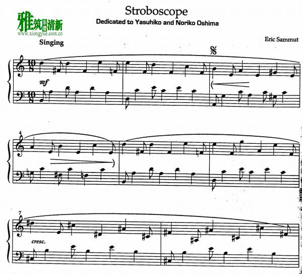Eric Sammut - Stroboscope 马林巴谱