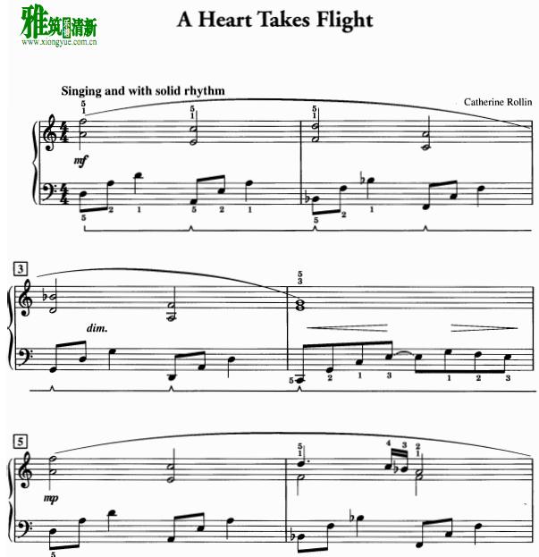 Catherine Rollin - A Heart Takes Flight钢琴谱