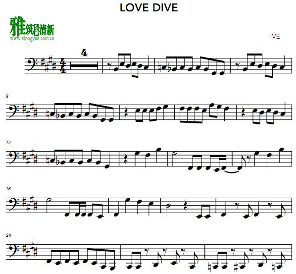 ive - love dive大提琴谱