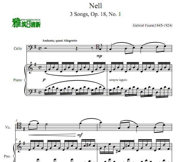  Nell Op.18 No.1  ٰ