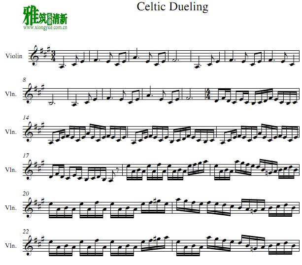 Celtic Dueling 小提琴谱