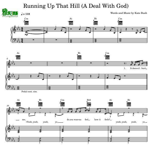 Kate Bush - Running Up That Hill 钢琴伴奏谱