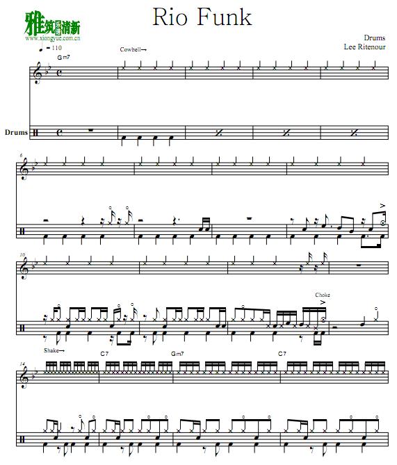Lee Ritenour - Rio Funk 鼓谱