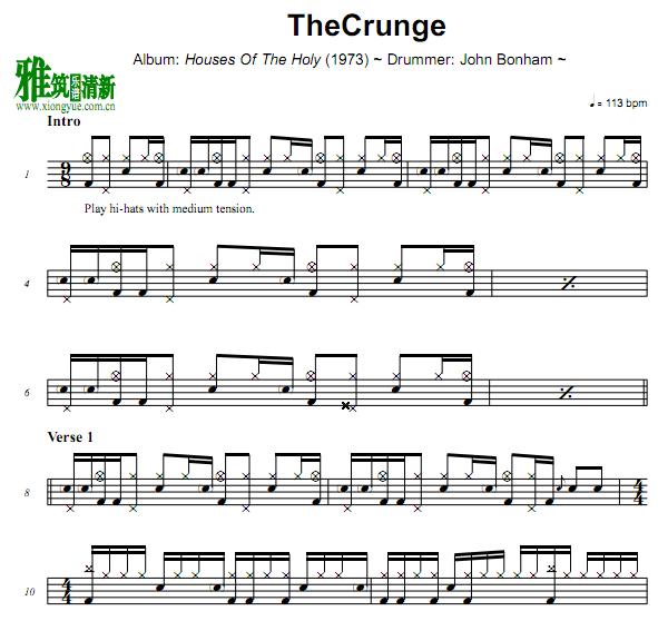Led Zeppelin - The Crunge鼓谱