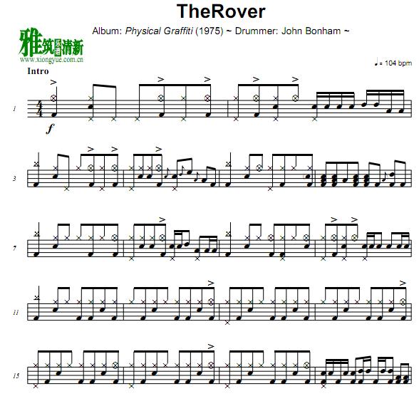 Led Zeppelin - The Rover鼓谱