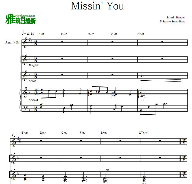 Missin' You -  T-SquareֶӼ