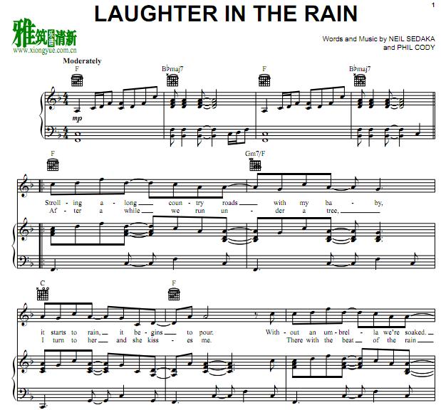 Laughter in the Rain钢琴谱