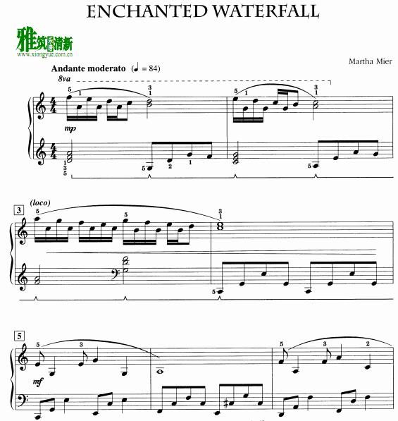 Martha Mier - Enchanted Waterfall 钢琴谱