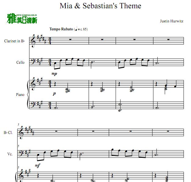 Mia & Sebastian's Theme ֮ǵɹܴٸ