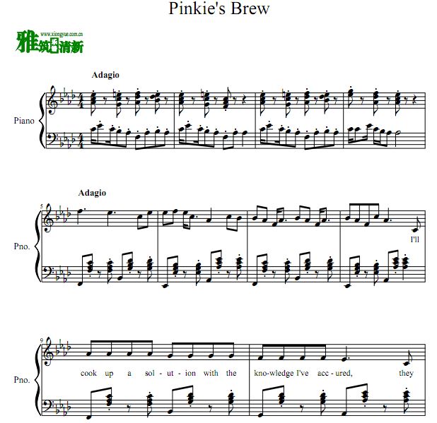 小马宝莉 Pinkie's Brew钢琴谱