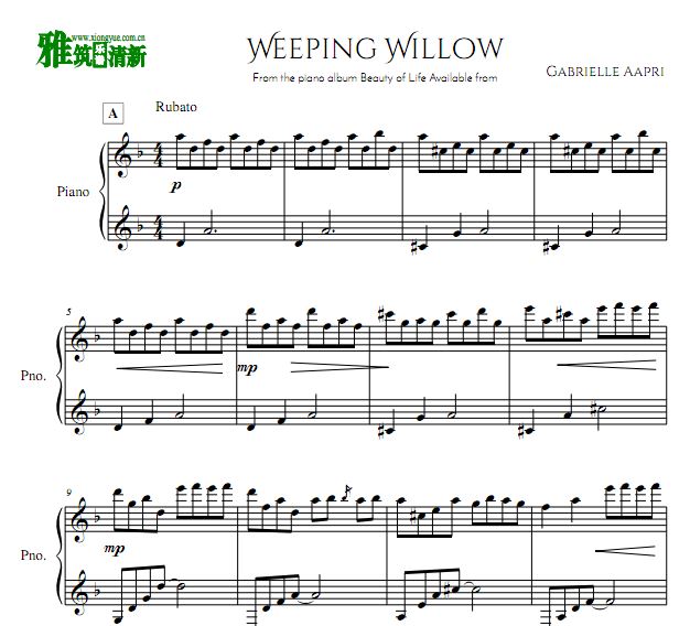 Gabrielle Aapri - Weeping Willow