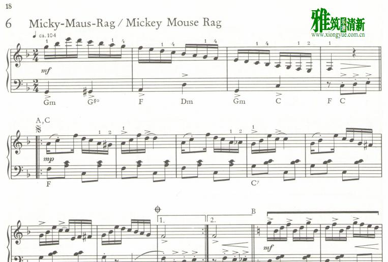 mickey mouse rag