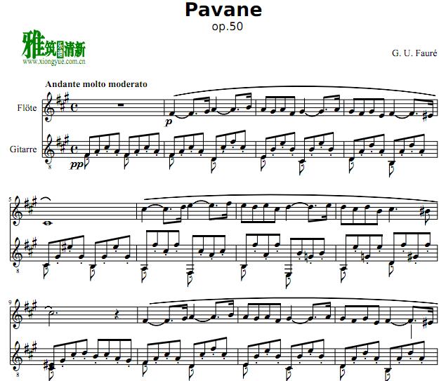 Faure Pavane   Op. 50Ѽ 