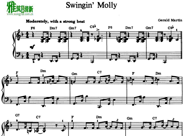 Gerald Martin - Swingin' Molly钢琴谱