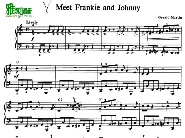 Gerald Martin - Meet Frankie and Johnny钢琴谱