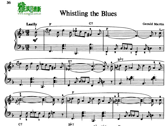 Gerald Martin - Whistling the Blues钢琴谱