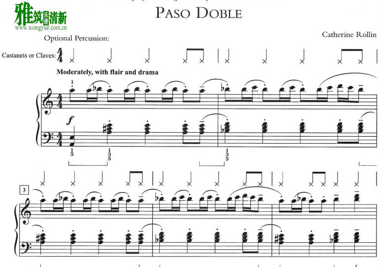 Catherine Rollin - Paso Doble钢琴谱