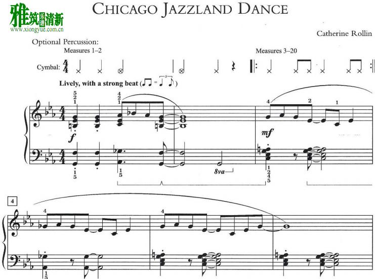 Catherine Rollin - Chicago Jazzland Dance钢琴谱