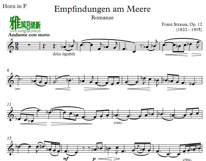 ʩ˹ Strauss - Empfindungen am Meere Op. 12Բ