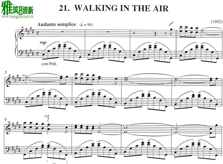 The Snowman - Walking in the Air钢琴谱