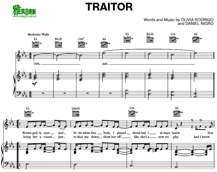 OLIVIA RODRIGO - traitor